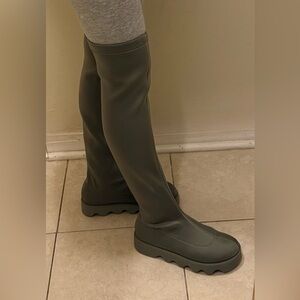 Issey Miyake Gray Over the Knee Boots